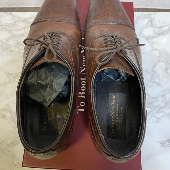 To Boot NY ‘David’ Brogue Trim Lace-Up Oxford 10.5